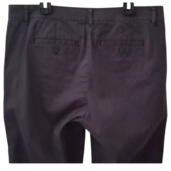 New! J. Jill Grey Stretch Live in Chinos Brushed cotton blend straight leg Pants - Picture 4 of 8